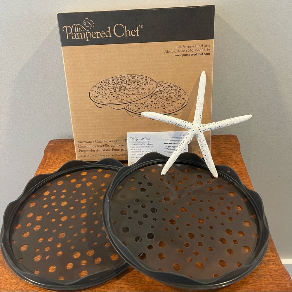 Pampered Chef Chip Maker For Microwave New